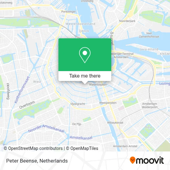 Peter Beense map