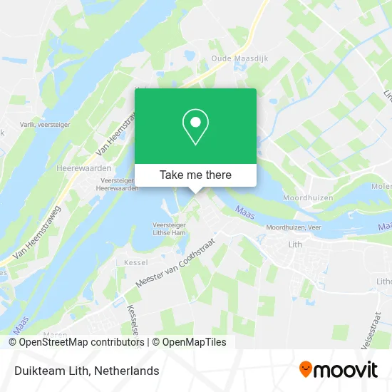 Duikteam Lith map