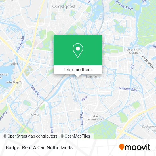 Budget Rent A Car map
