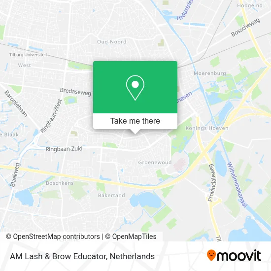 AM Lash & Brow Educator map