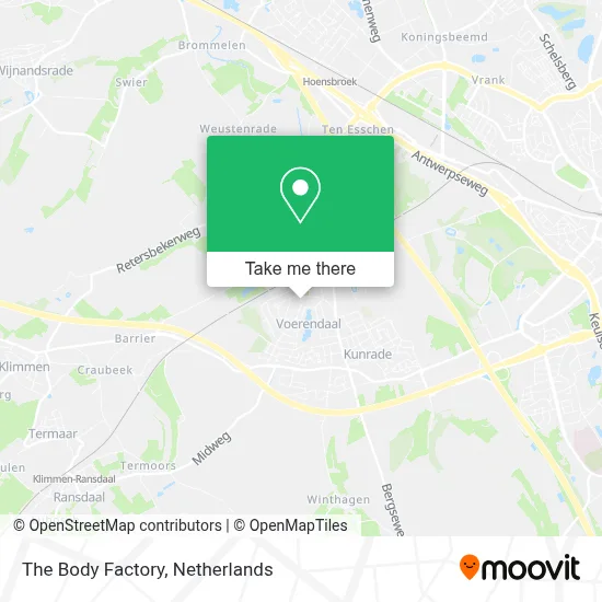 The Body Factory map