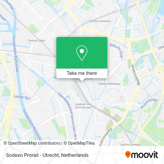 Sodexo Prorail - Utrecht map
