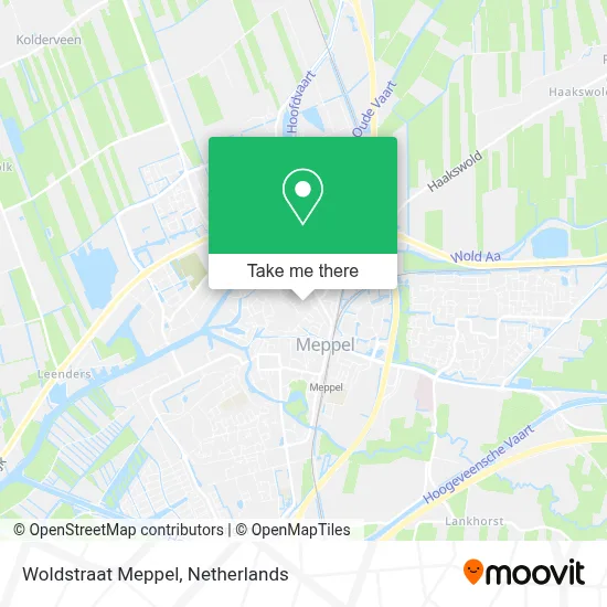Woldstraat Meppel map