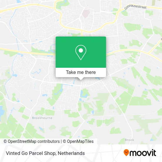 Vinted Go Parcel Shop Karte