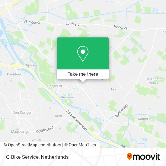 Q-Bike Service map