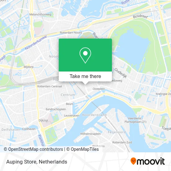 Auping Store Karte
