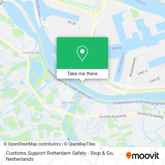 Customs Support Rotterdam Safety - Stop & Go map