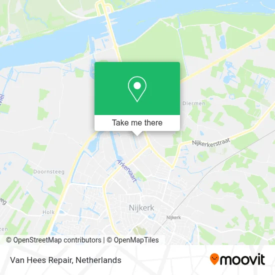 Van Hees Repair map