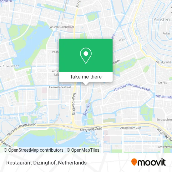 Restaurant Dizinghof map