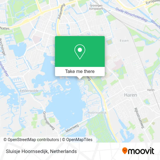 Sluisje Hoornsedijk map