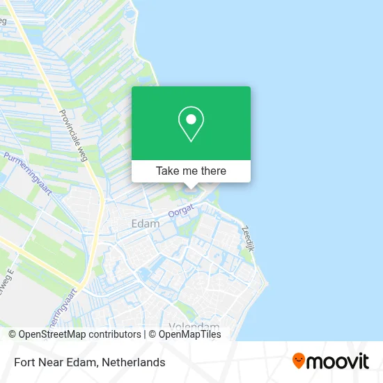 Fort Near Edam map