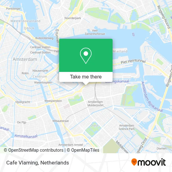 Cafe Vlaming map
