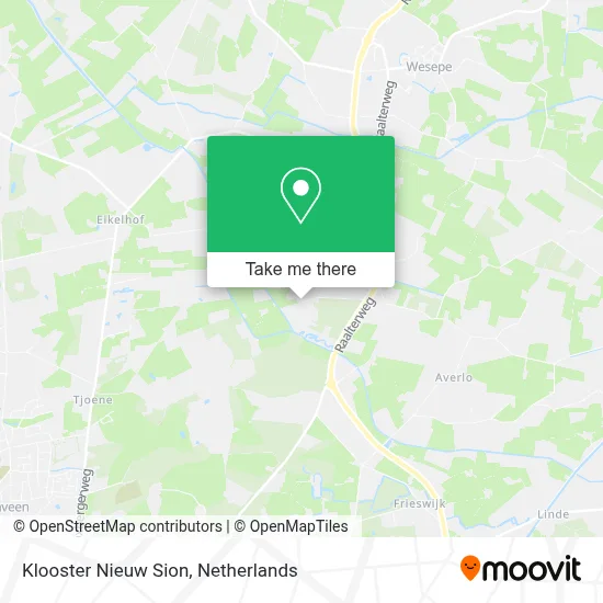 Klooster Nieuw Sion map