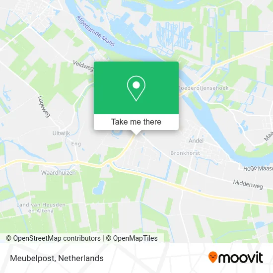 Meubelpost map