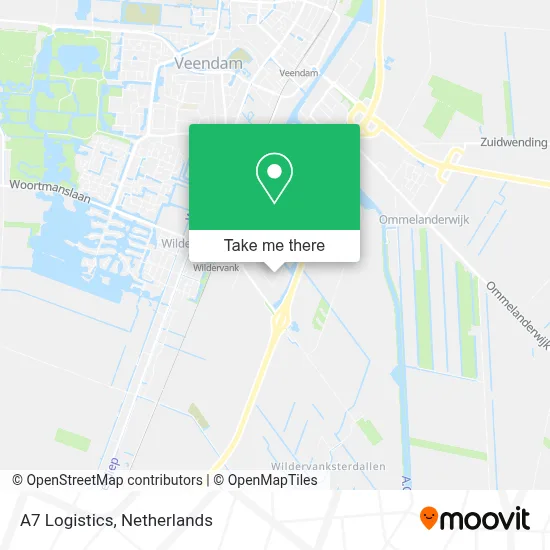 A7 Logistics map