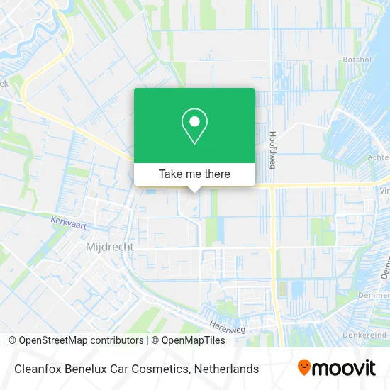 Cleanfox Benelux Car Cosmetics Karte