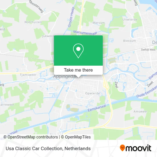 Usa Classic Car Collection map