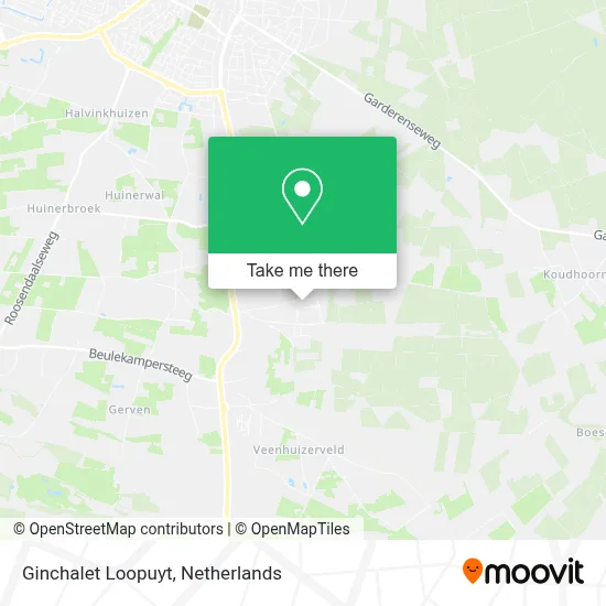 Ginchalet Loopuyt map