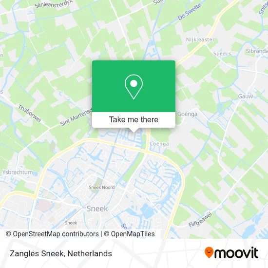 Zangles Sneek map
