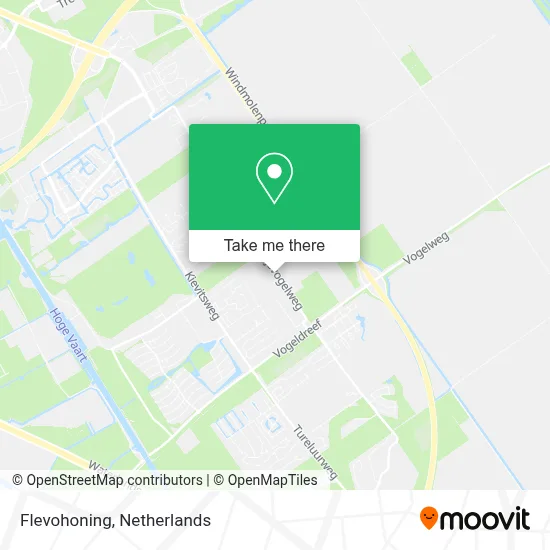Flevohoning map
