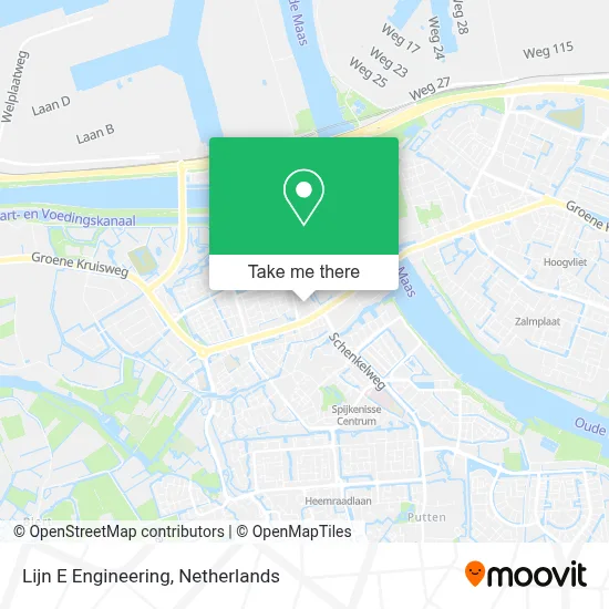 Lijn E Engineering map