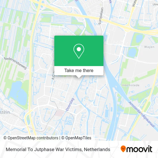 Memorial To Jutphase War Victims map