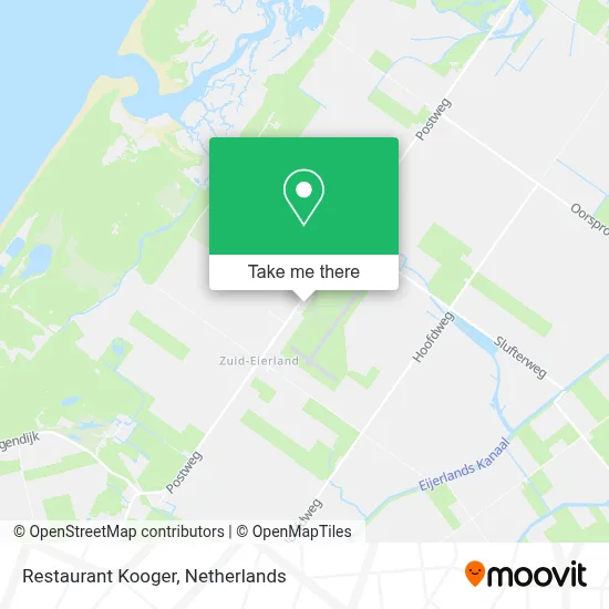 Restaurant Kooger map