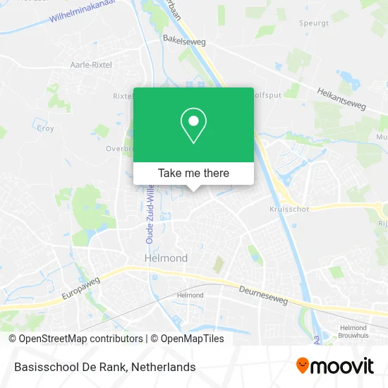 Basisschool De Rank map