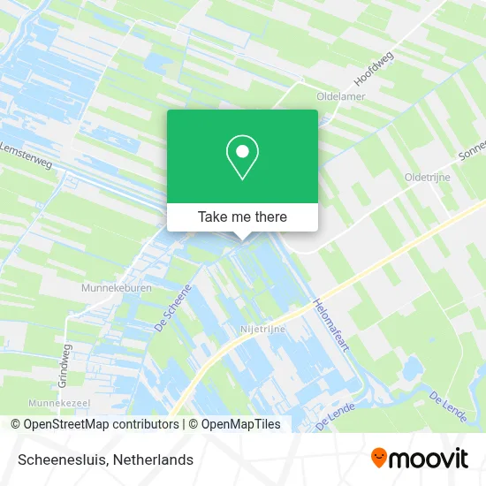 Scheenesluis map