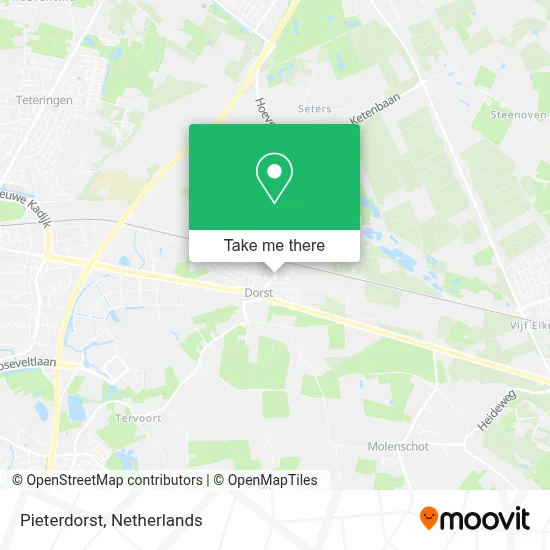 Pieterdorst map