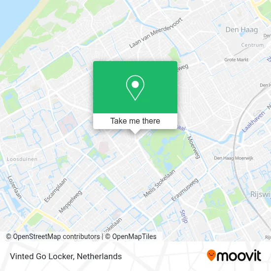 Vinted Go Locker map