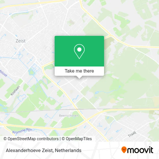 Alexanderhoeve Zeist map