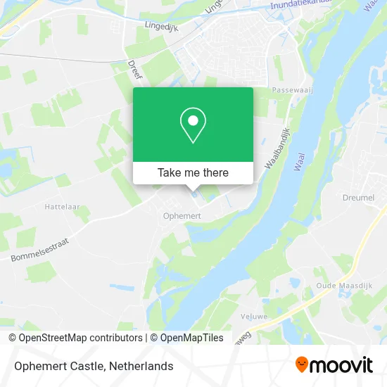 Ophemert Castle map