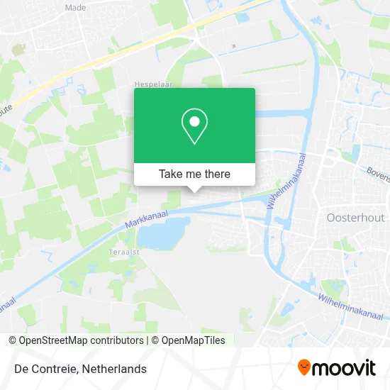 De Contreie map