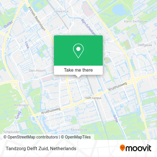 Tandzorg Delft Zuid map