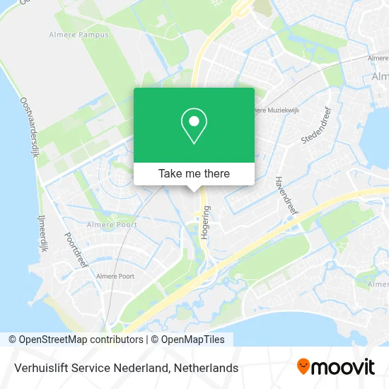Verhuislift Service Nederland map