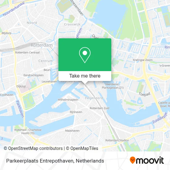Parkeerplaats Entrepothaven map