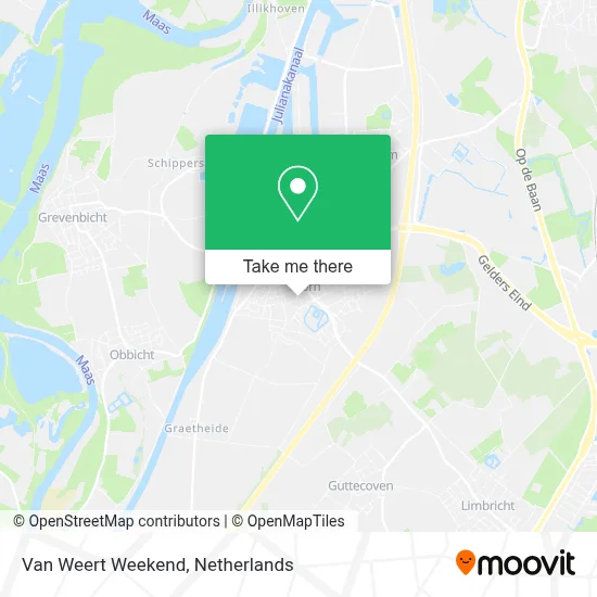 Van Weert Weekend map