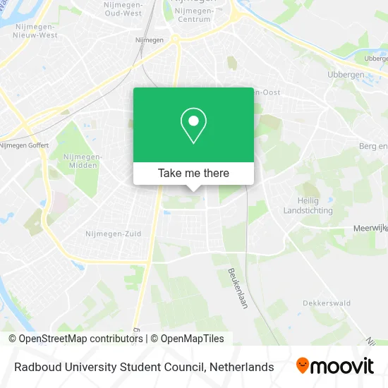 Radboud University Student Council map