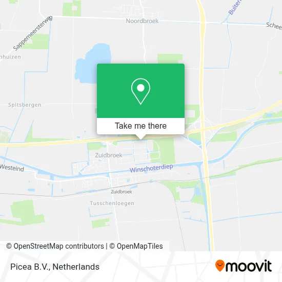 Picea B.V. map