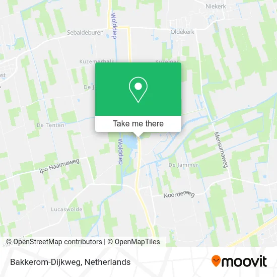 Bakkerom-Dijkweg map