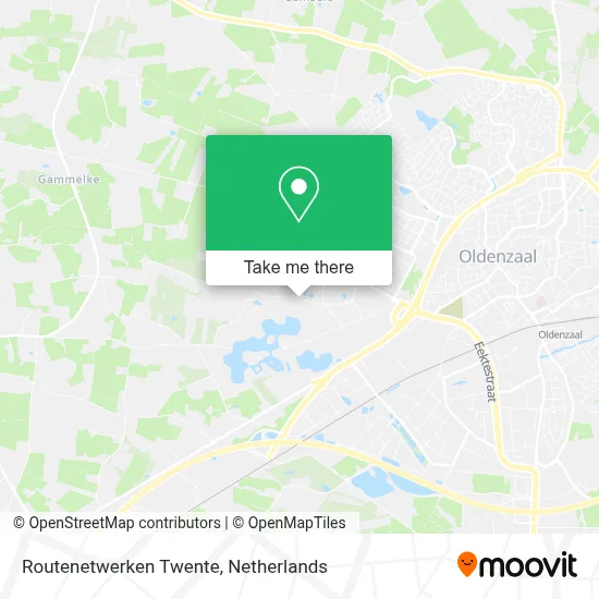 Routenetwerken Twente map