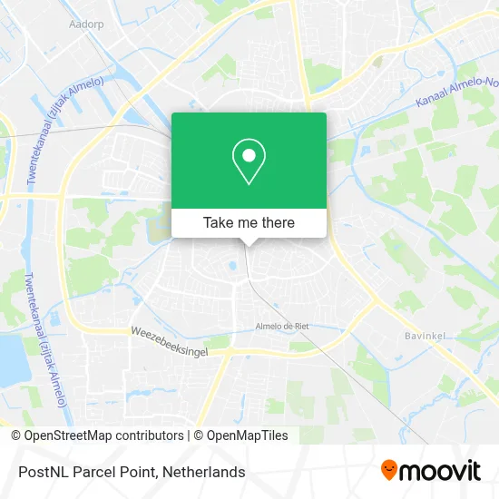 Postnl Pakketpunt map