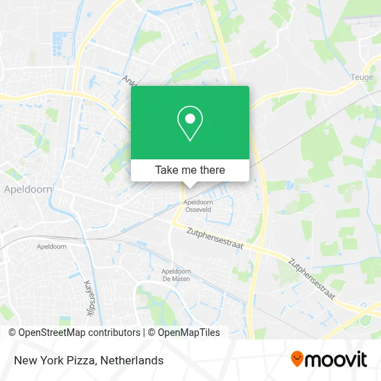 New York Pizza map