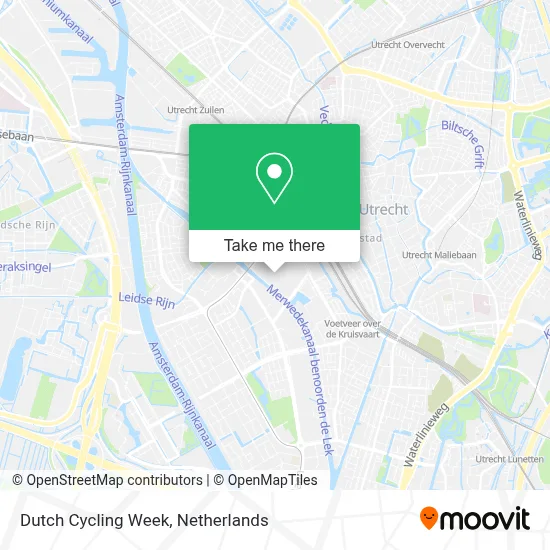 Dutch Cycling Week map