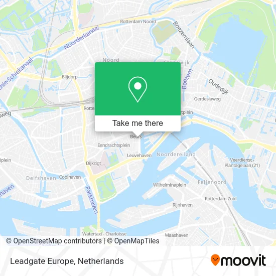 Leadgate Europe map