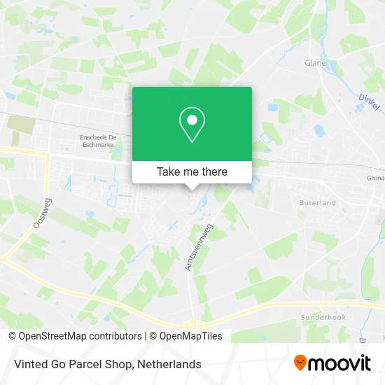 Vinted Go Parcel Shop Karte
