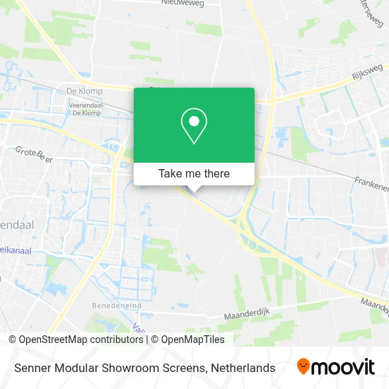 Senner Modular Showroom Screens map