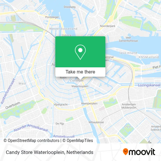Candy Store Waterlooplein map