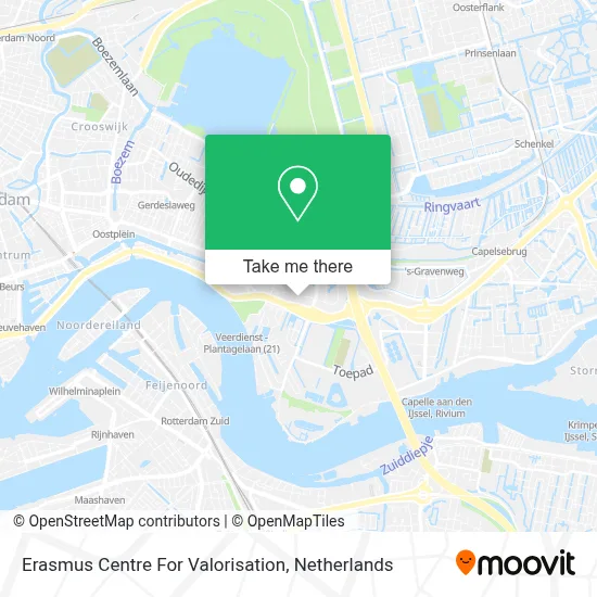 Erasmus Centre For Valorisation map